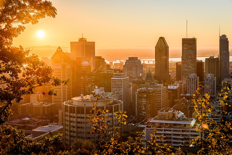 Sunrise in Montréal