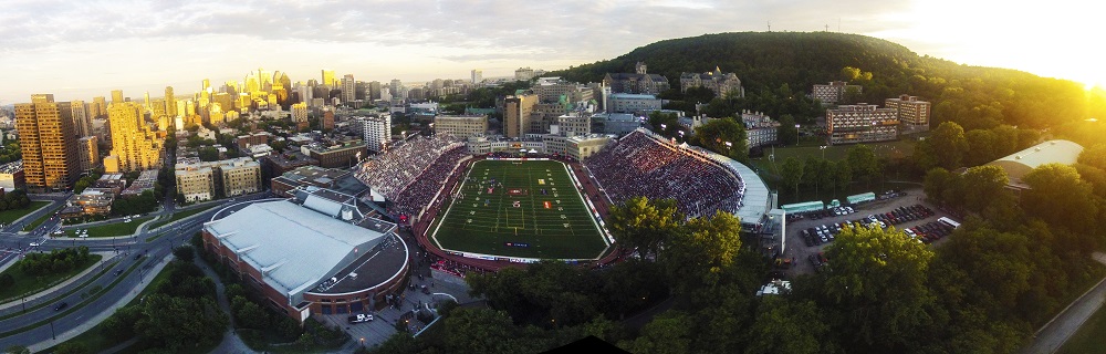 Expansion of McGill University's Percival-Molson Stadium in 2009 and 2010